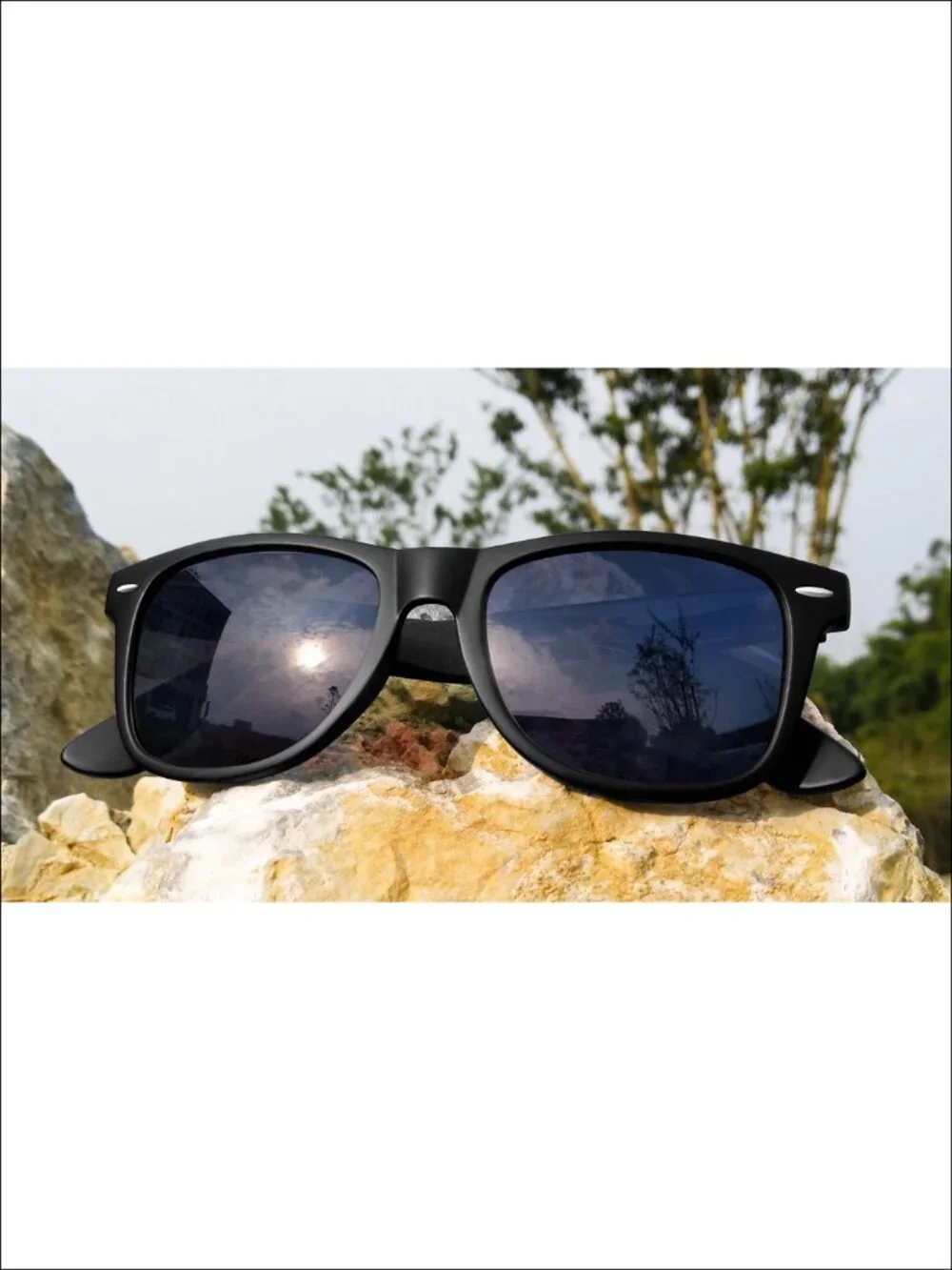 Square Polarized Sunglasses UV400 Unisex Full Frame Lightweight